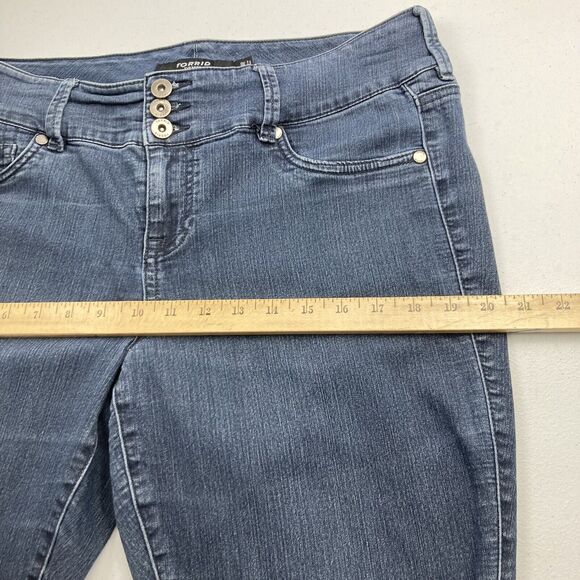 Torrid Jegging Skinny Super Soft Jean 14R Blue High Rise 3-Button Stretch - Picture 10 of 16